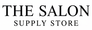 Black and white text-only logo for The Salon Supply Store